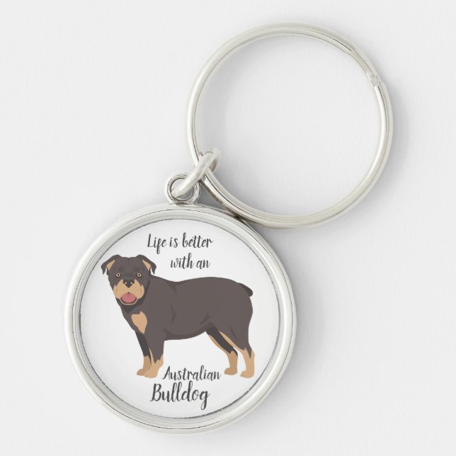 Australischer Bulldog Schlüsselanhänger (Vorne)