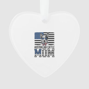 Australischer Cattle Dog Mama Patriotisch Vintage- Ornament