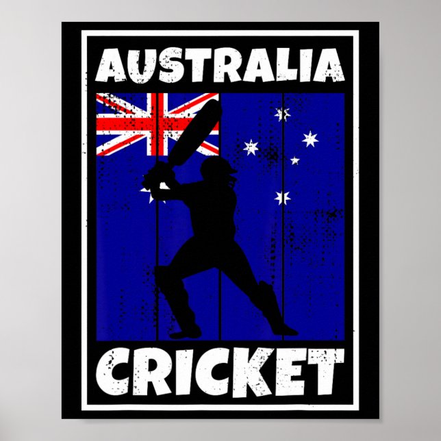 Australischer Cricket-Fan Flagge Australiens Crick Poster (Vorne)