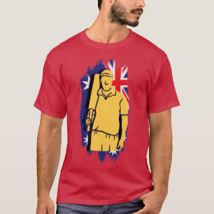 Australischer Cricket-Spieler T-Shirt