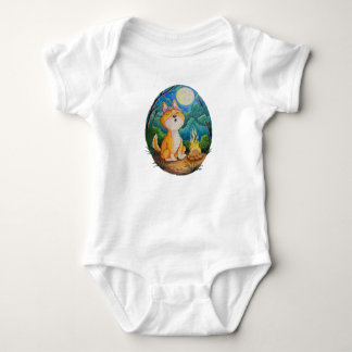 Australischer Dingo heult auf Baby-Romper-Anzug Baby Strampler