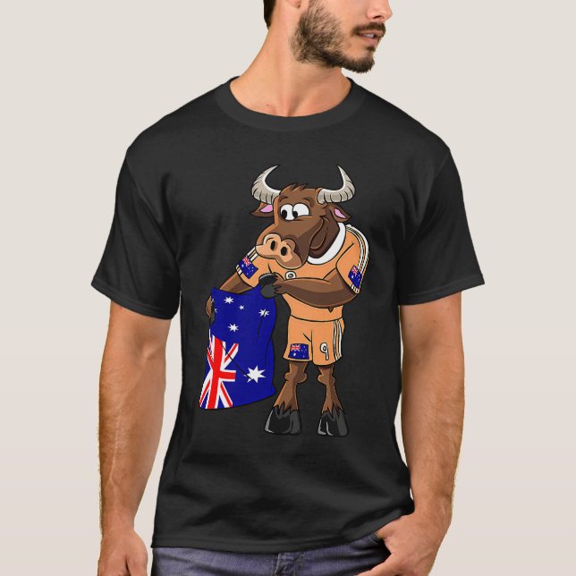Australischer Fan Stier T-Shirt (Vorderseite)