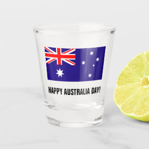 Australischer Flagge Australien-Tagestrinkendes Schnapsglas