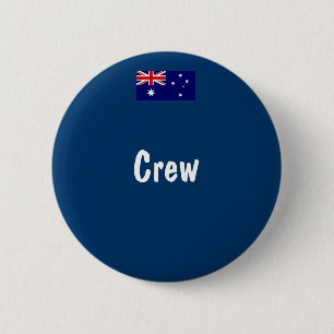 Australischer Flaggen-Crew-Button Button