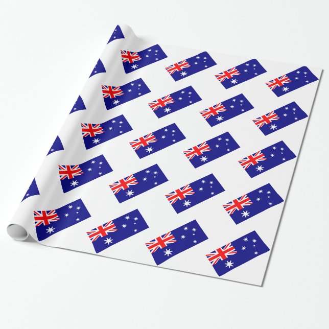 Australischer Flaggen-Muster-Gewerkschafts-Jack Geschenkpapier (Ungerollt)