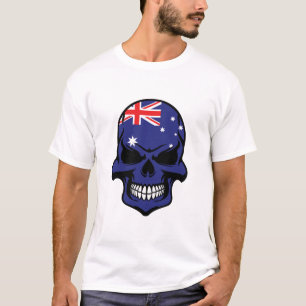 Australischer Flaggen-Schädel T-Shirt
