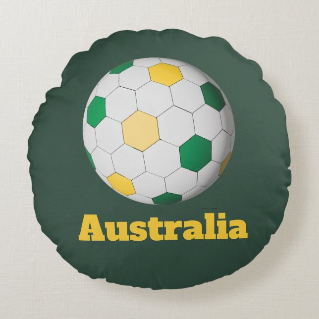 Australischer Fußball Rundes Kissen (Vorderseite)