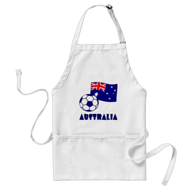 Australischer Fußball und Flagge 2 Schürze (Vorne)