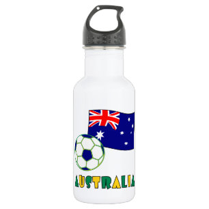Australischer Fußball und Flagge Trinkflasche
