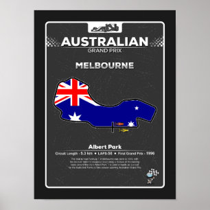 Australischer GP-Plakat Poster