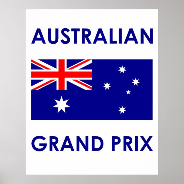 Australischer Grand Prix Poster (Vorne)