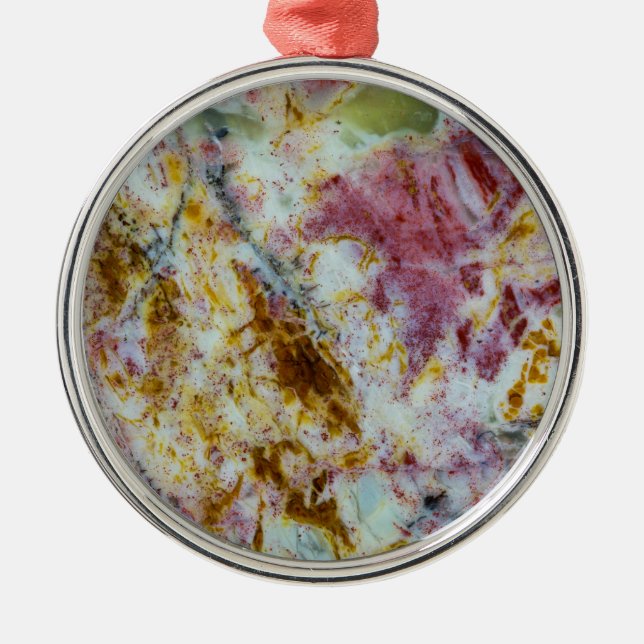 Australischer Grüner Opalit-Slab Ornament Aus Metall (Vorne)