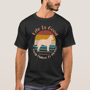 Australischer Heeler Rindfleisch Hund Retro T-Shirt