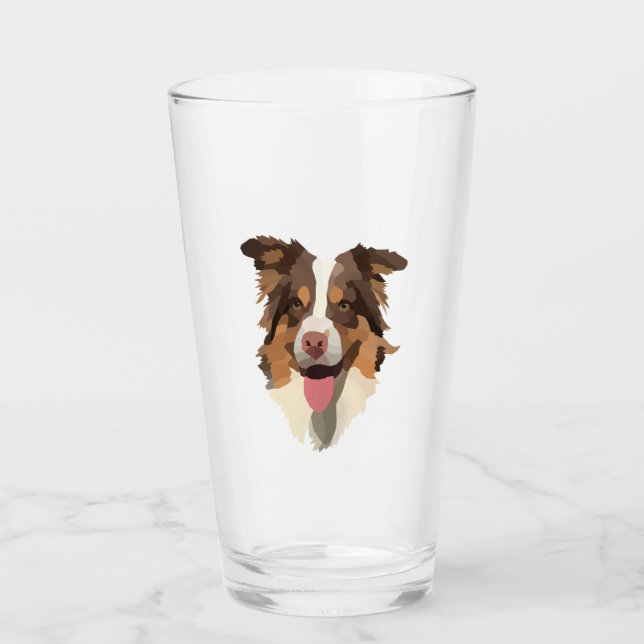 Australischer Hirte 1 Glas (Vorderseite)