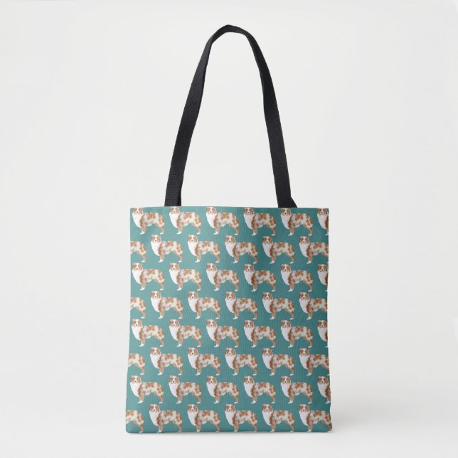 Australischer Hirte Red Merle Tote Bag (Vorderseite)