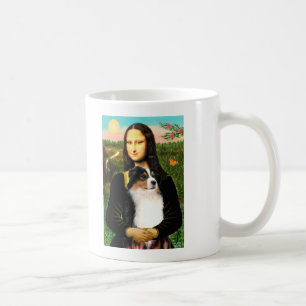 Australischer Hirte (Tri) von Mona Lisa Kaffeetasse