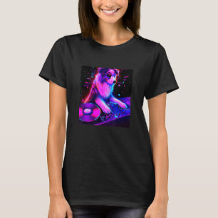 Australischer Hirte Vaporwave Dog Ästhetische Jung T-Shirt