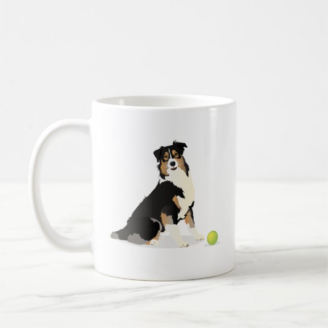 Australischer Hirtenhund Kaffeetasse (Links)