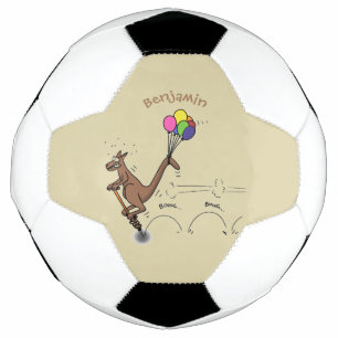 Australischer Humor Känguru Cartoon-Illustration Fußball