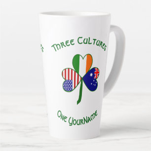 Australischer Irischer Amerikanischer Shamrock Per Milchtasse