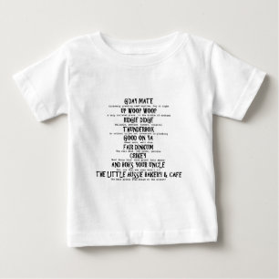 Australischer Jargon Baby T-shirt