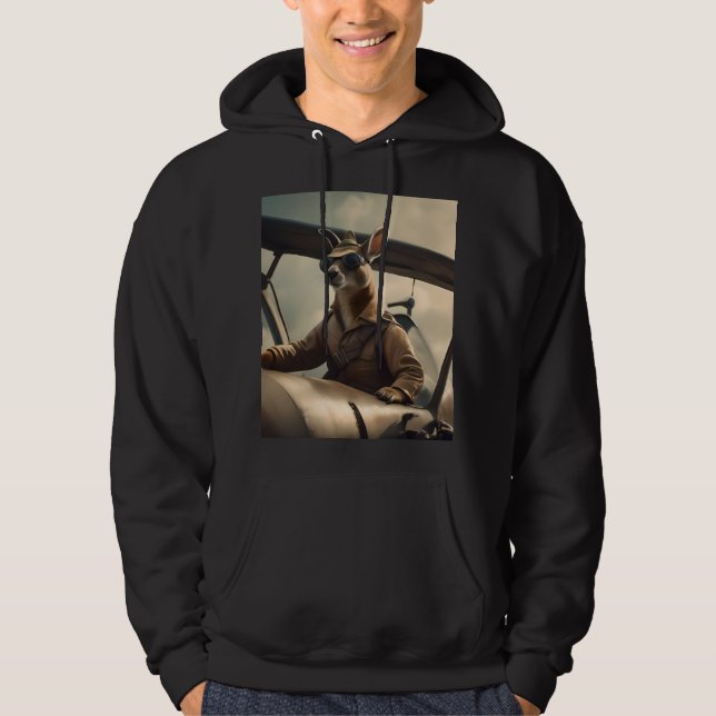 Australischer Kangaroo-Pilot, Hoodie (Vorderseite)