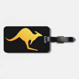 Australischer Känguru Bild-Gepäckanhänger Gepäckanhänger