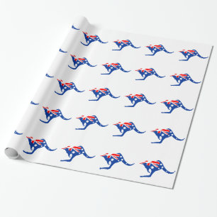 Australischer Känguru Geschenkpapier