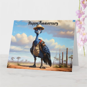 Australischer Kasuar in der Natur Karte