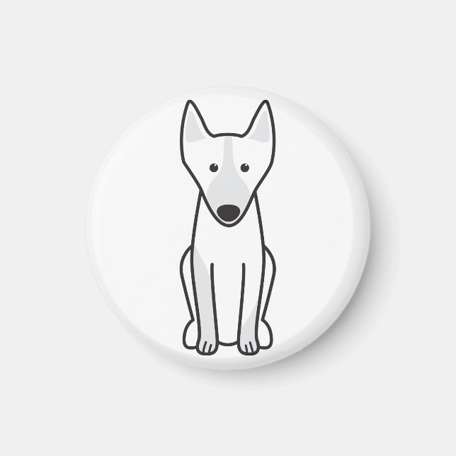 Australischer Kelpie Dog Cartoon Magnet (Vorne)