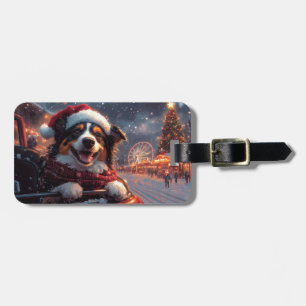 Australischer Kelpie Dog Roller Untersetzer Weihna Gepäckanhänger