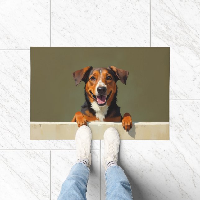 Australischer Kelpie-Fußmatten-Kunst Fußmatte (Indoor)
