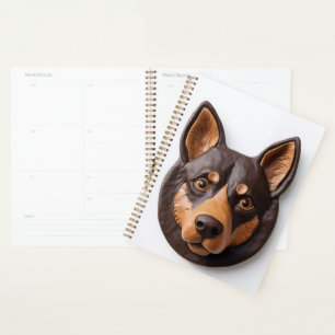 Australischer Kelpie-Hund 3D inspiriert Planer