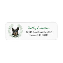 Australischer Kelpie-Hund Eukalyptusblatt-Kranz