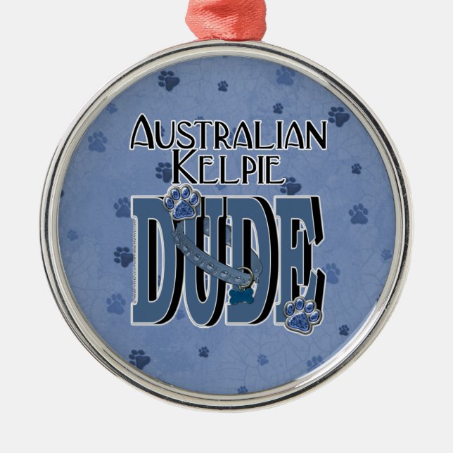 Australischer Kelpie TYP Ornament Aus Metall (Vorne)