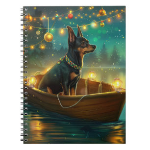 Australischer Kelpie Weihnachtsfest Reise Notizblock