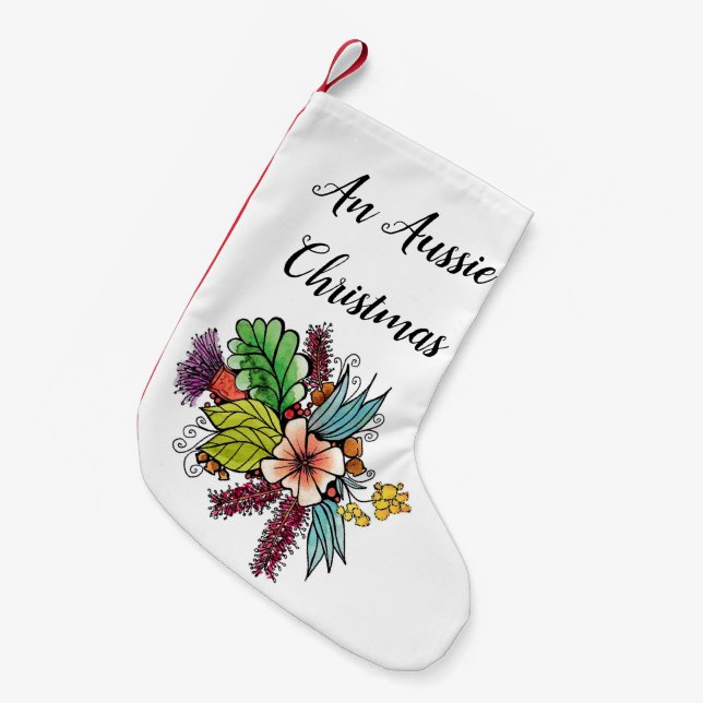Australischer Kleiner Weihnachtsstrumpf (Vorderansicht (hängend))