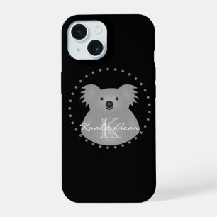 Australischer Koala Bär Süß Monogramm mit Ihrem Na iPhone 15 Hülle