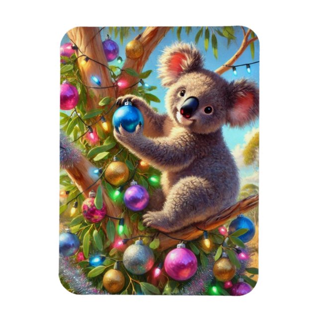 Australischer Koala Weihnachten Magnet (Vertikal)