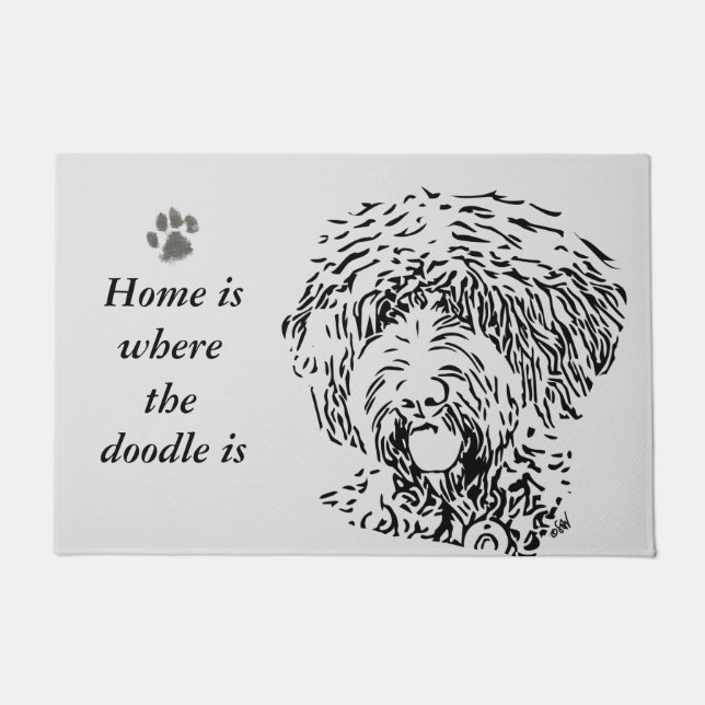 Australischer Labradoodal Fußmatte (Vorderseite)