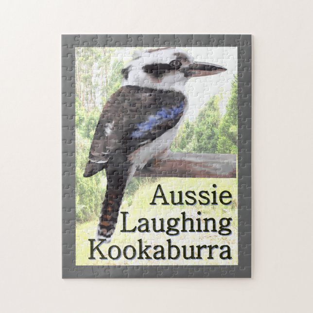 Australischer lachender Kookaburra Vogel Puzzle (Vertikal)