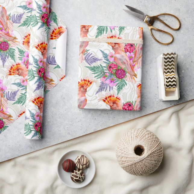 Australischer Major Mitchell Cockatoo Geschenkpapier (Basteln)