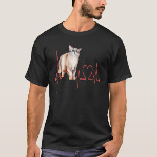 Australischer Nebel Herzschlag Lustige Katzenmutte T-Shirt