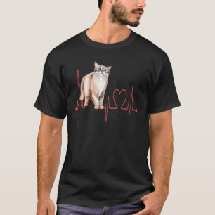 Australischer Nebel Herzschlag Lustige Katzenmutte T-Shirt
