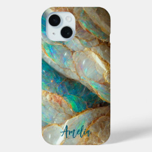 Australischer Opalstein-Textur Luxus personalisier Case-Mate iPhone Hülle