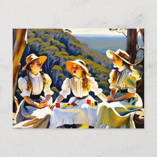 Australischer Picknick am Hanging Rock Postkarte