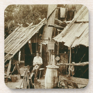 Australischer Prospektor, c.1880s (Sepia-Foto) Untersetzer