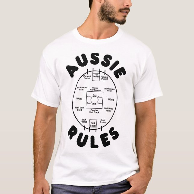 Australischer Regeln Fußball T-Shirt (Vorderseite)