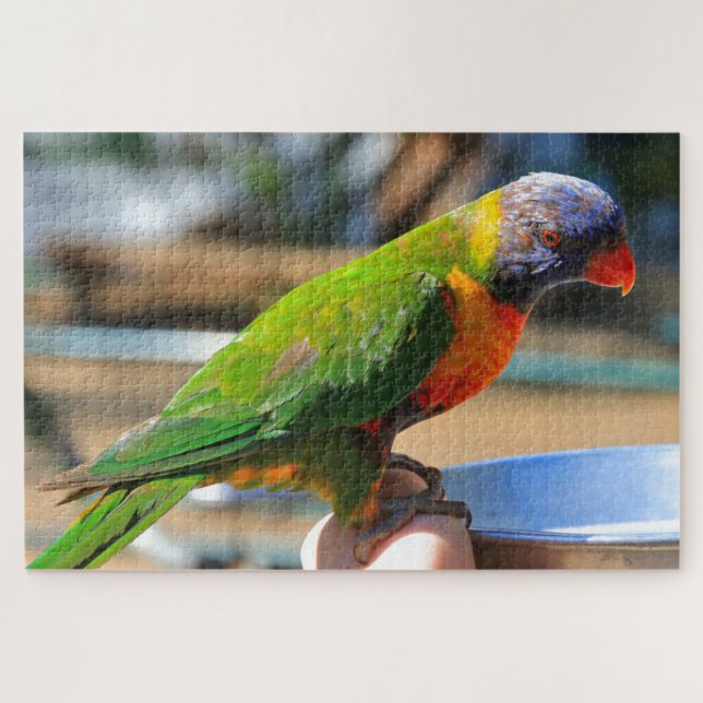 Australischer Regenbogenvogel Puzzle (Horizontal)