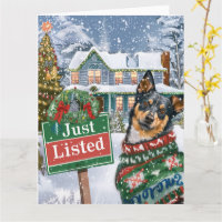 Australischer Rind Dog Festive Realtor Weihnachten